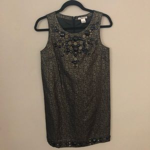 Embellished Shift Party Dress